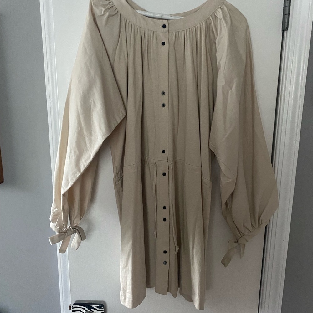Zara long sleeve shirt with drawstring